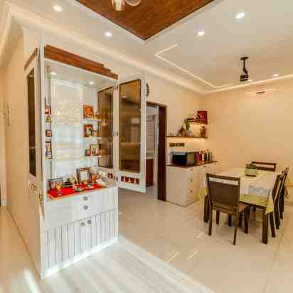 Pooja Mandir In Aratrika & Kankan Ghosh Home