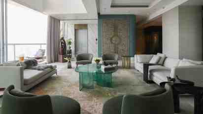 Living Room in Ahuja Tower Apartment