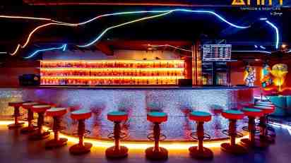 Bar Interior in Amity Restro Bar