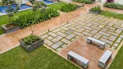 Courtyard in Century infiniti Apartment