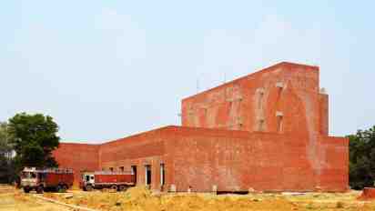 Warehouse Exterior of Automated Warehousing Facility