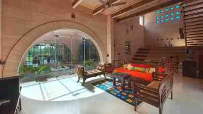 Living Room in Shunyam Jodhpur Residence