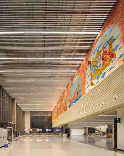 Airport Interior of Maharishi Valmiki International Airport video thumbnail