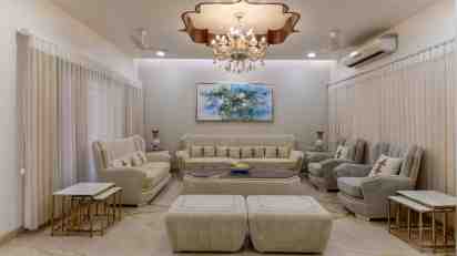 Living Room in Rakesh Gupta Residence