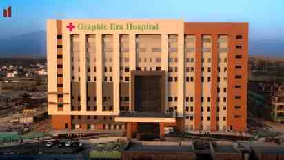 Hospital Exterior of Graphic Era Hospital
