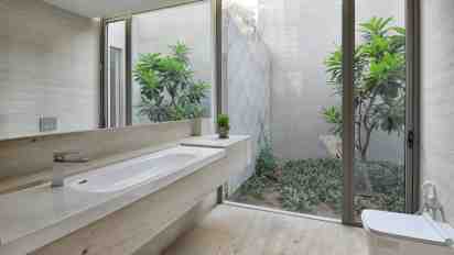 Powder Room in the Lap of Nature House