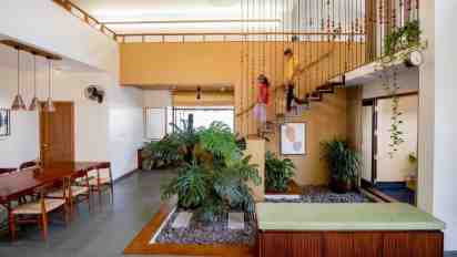 Courtyard in Kakkanad Road Residence