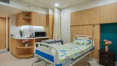 Patient Room in Aastrika Midwifery Centre