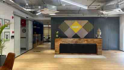 Office Reception in Venture X at IFFCO
