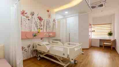 Patient Room in OVUM Women & Child Hospital