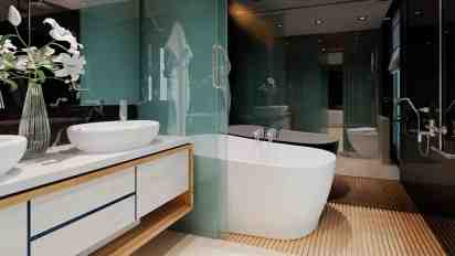 Bathroom in Omiros Apartment