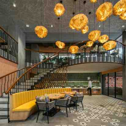 Staircase in Bon Tadka Restaurant