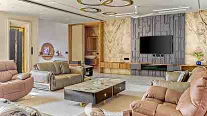Living Room in Shraddha Bungalow