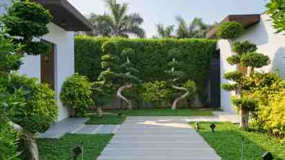 Backyard in Private Villa Mr. Modi