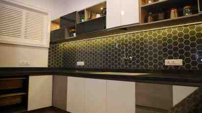 Kitchen in Lambhodharya Villa
