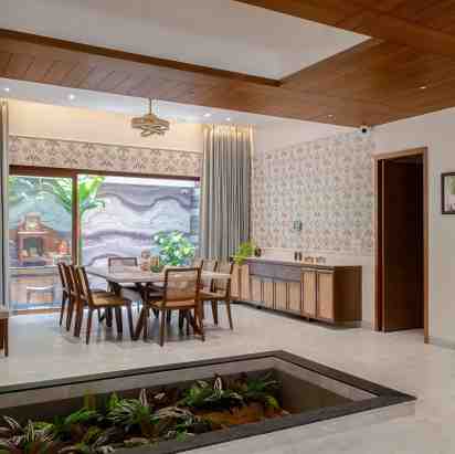Dining Room in Lotus House