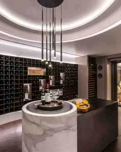 Home Bar in Private Wine Cellar Residence