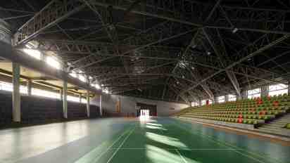 Indoor Badminton Court in KLE Technological University Sports Arena