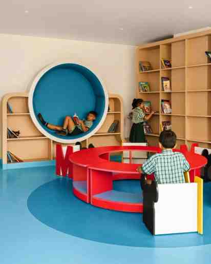 School Library in Delhi World Public School