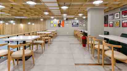 Cafe Interior of Bake N Shake Cafe