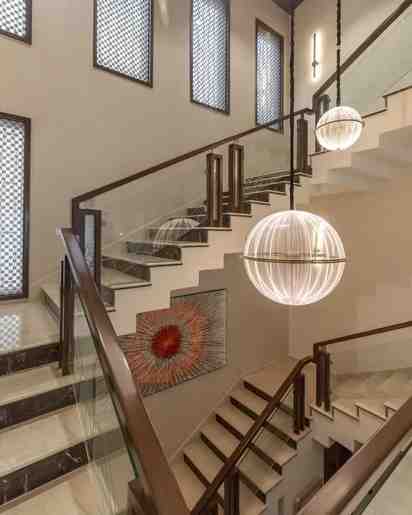 Staircase in Naresh Goel Residence