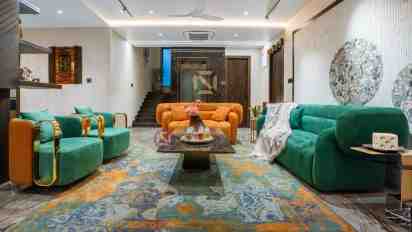 Living Room in MR. Bijay Sonthalia’s Residence