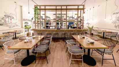 Restaurant Interior of Smoke House Deli