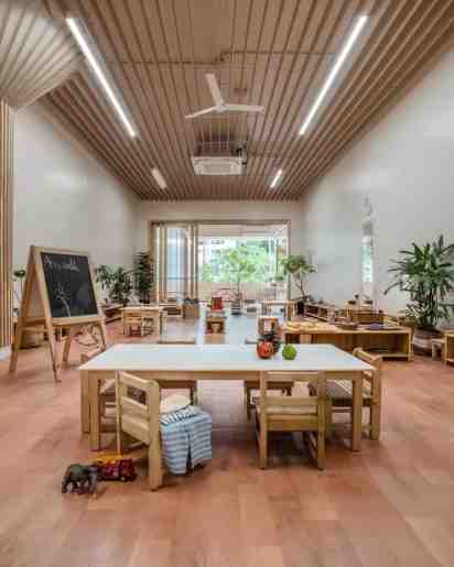 School Classroom in Montessori Pre-School