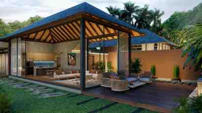 Backyard in Sundarvan Residence