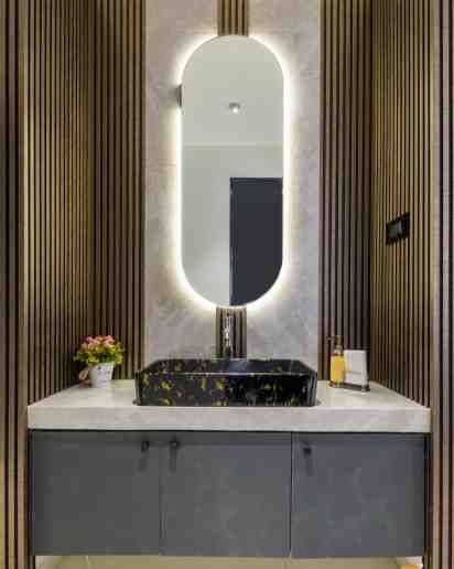 Powder room in Mahavir Jain Apartment