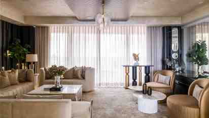 Living Room in Cleo Gold Apartment