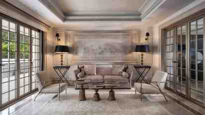 Living room in Naganandini House