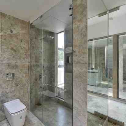 Bathroom in the Lap of Nature House