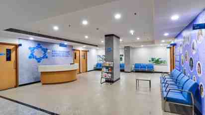Hospital Reception in HCG Mangalam Hospital