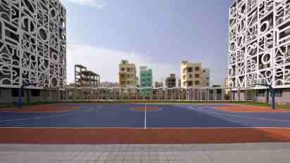 Outdoor Basketball Court at The Newtown School