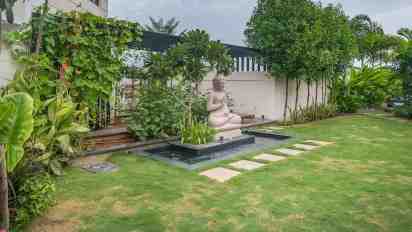 Backyard in Prestige Home
