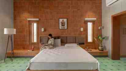 Bedroom in The Reaper's Retreat Farm House
