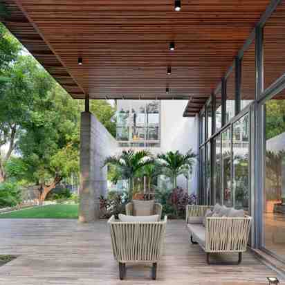Backyard in the Lap of Nature House