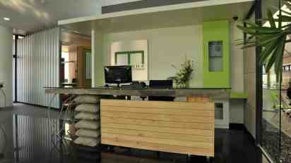 Office Reception in Manisha Constructions Corporate Office