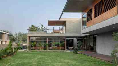 Backyard in The Hovering House