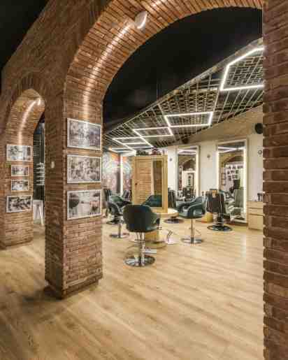 Salon Interior in blush in Style salon