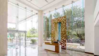 Hospital Reception in PSRI Multi-Specialty Hospital