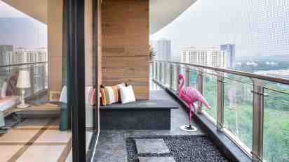 Balcony in Meander Hūs Apartment