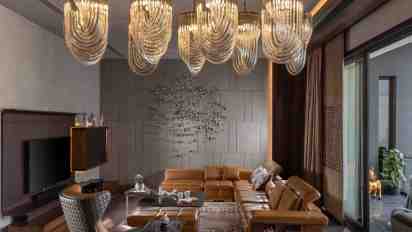 Living Room in Chattarpur Farmhouse
