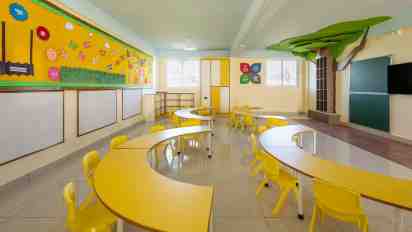 School Classroom in Deeksha Kindergarten