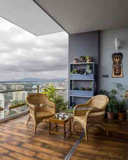 Balcony in A Tapestry of Nostalgia House