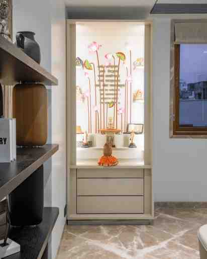 Pooja Mandir In 4Bhk Luxurious Apartment