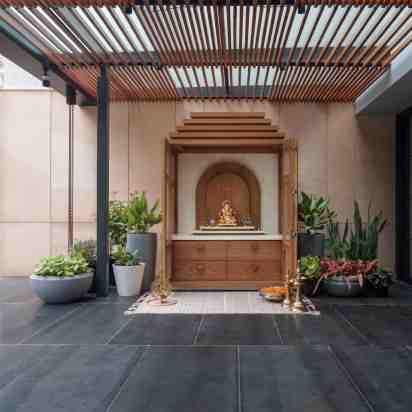 Pooja Mandir In 4BHK Apartment