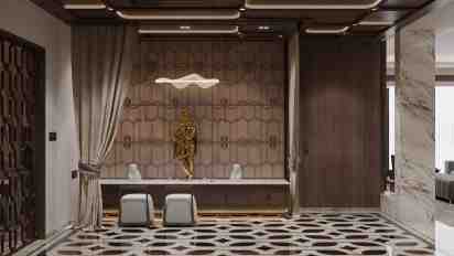 Pooja Room in Riverscape Residence