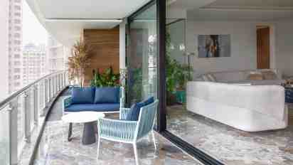 Balcony in Meander Hūs Apartment